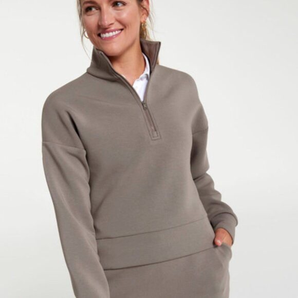 Calia Women's Fall Textured 1/4 Zip in Gauntlet Gray size XXL NWT - Picture 1 of 8